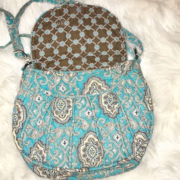 Vera Bradley Totally Turq Adjustable Shoulder Bag - Picture 3 of 5